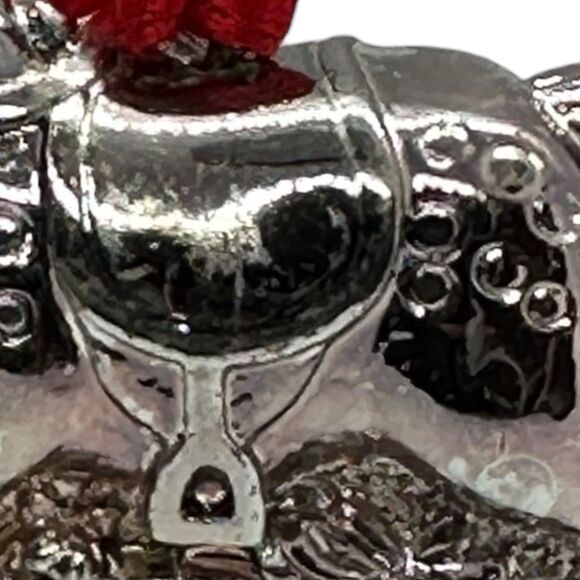 Vtg Reed & Barton Tarnish Resistant Silverplate ROCKING HORSE Christmas Ornament - Picture 9 of 9